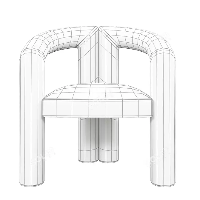 Title: Cassina Dude Modern Chair 3D model image 5