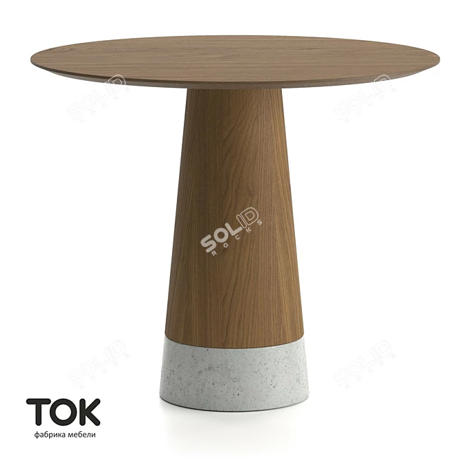 Minimalist Cone Dining Table 3D model image 1