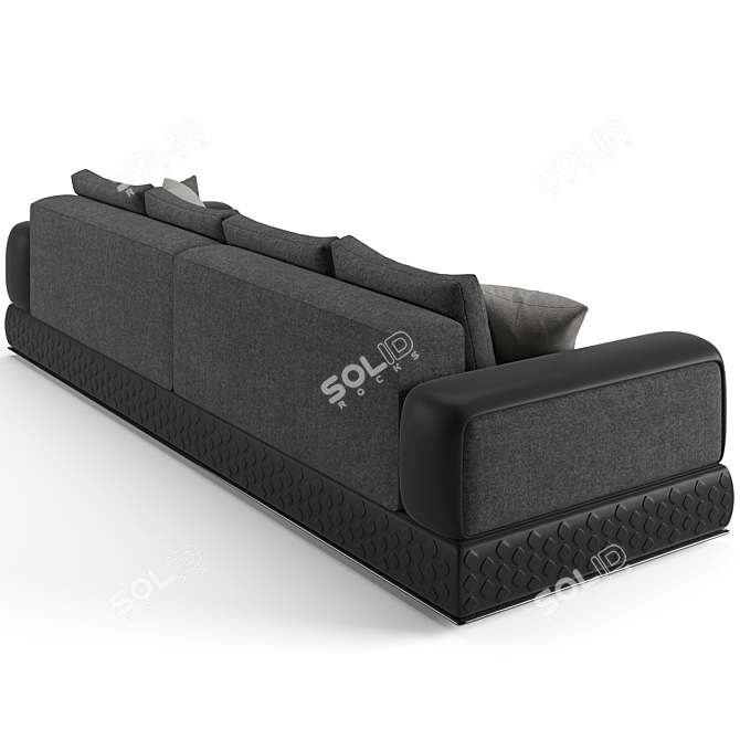 Westbury Low Armrest Sofa - Luxury Living at its Finest 3D model image 5