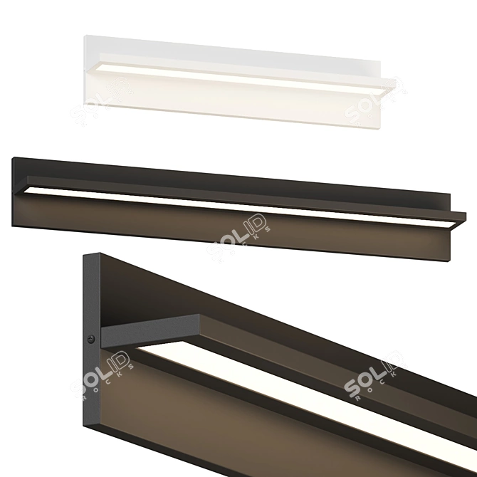 Che LED Wall Sconce: Minimalist Illumination 3D model image 1