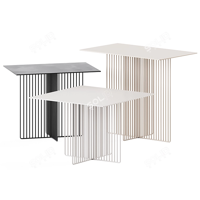  Sleek Accursio Coffee Tables - La Cividina 3D model image 1
