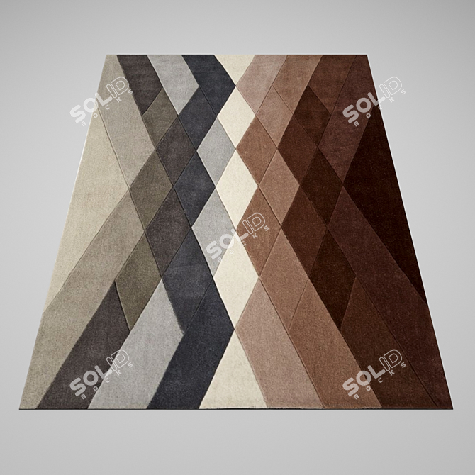  Modern Cozy Grey Carpet 3D model image 1