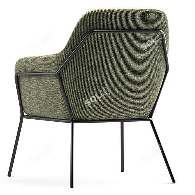 Elegant Shelford Armchair: 2017 Version 3D model image 5