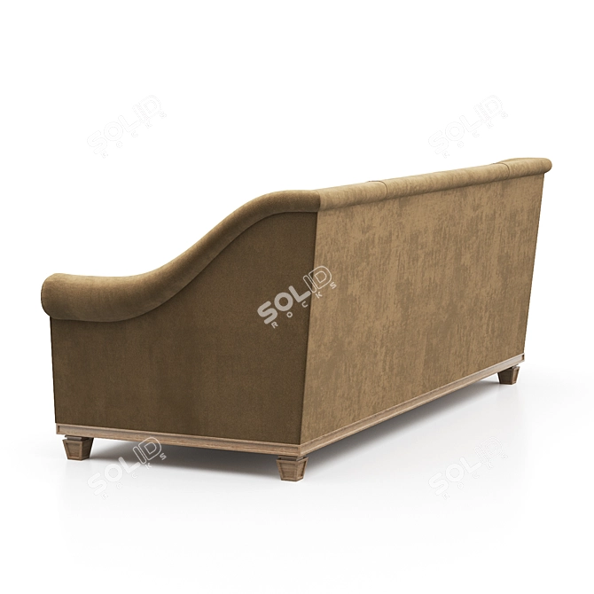 Elegant Jonas Vendome Sofa 3D model image 3