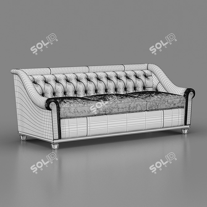 Elegant Jonas Vendome Sofa 3D model image 5