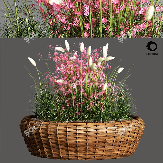 Corona Bouquet 05: Elegant Floral Arrangement 3D model image 1