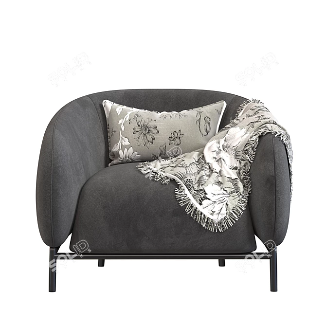 Modern 2015 Sofa with V-Ray Rendering 3D model image 1