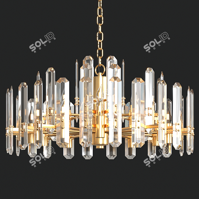 Elegant Bonnington 91 Chandelier 3D model image 1