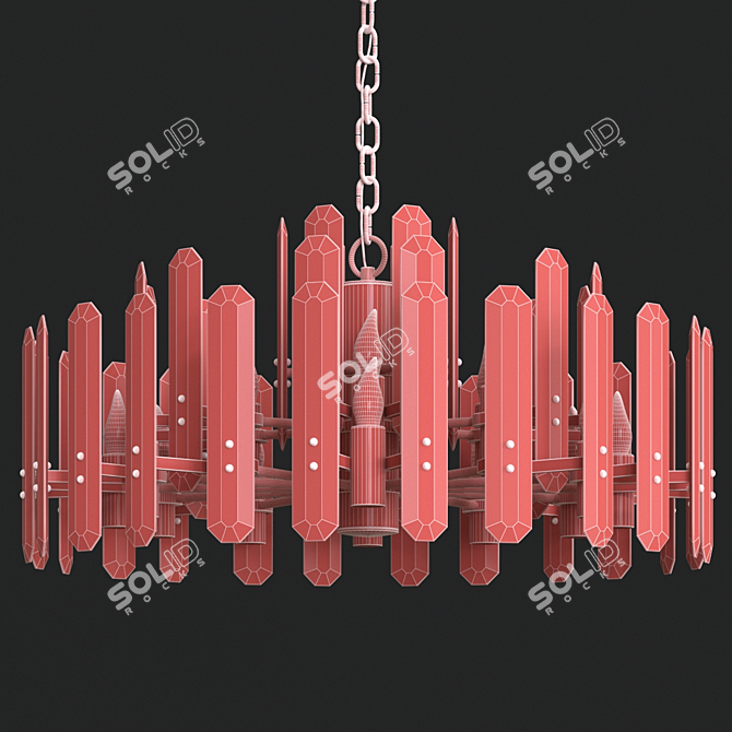 Elegant Bonnington 91 Chandelier 3D model image 3