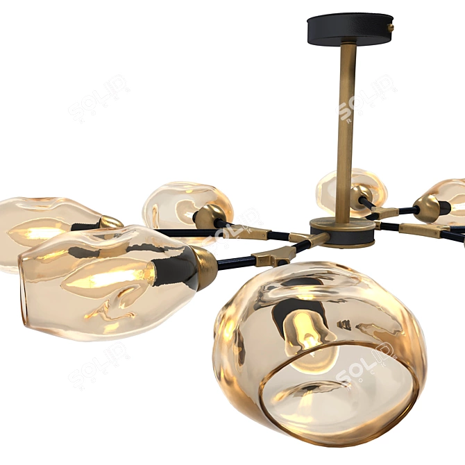 Elegant Montana CITILUX Chandelier 3D model image 1