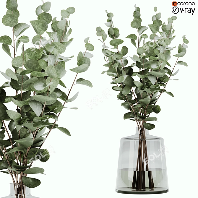 Green Bouquet: 2015 Render in V-Ray/Corona 3D model image 1