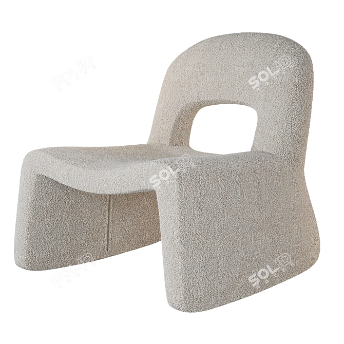 Elegant Josephine Armchair: Luxurious Comfort 3D model image 1