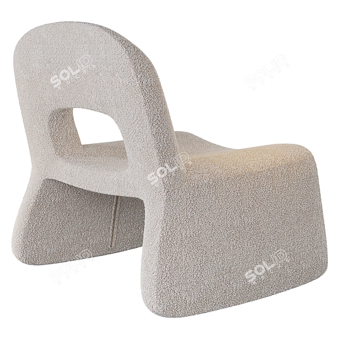 Elegant Josephine Armchair: Luxurious Comfort 3D model image 2