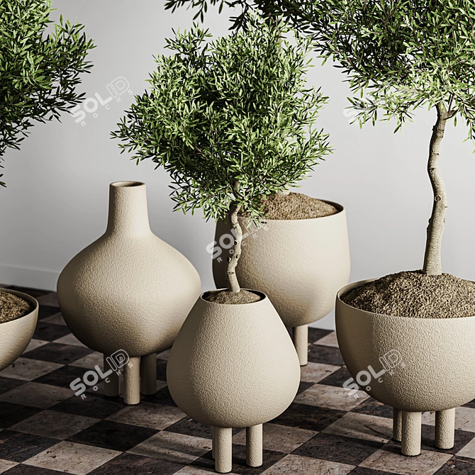 Compact Indoor Plant Station 3D model image 3
