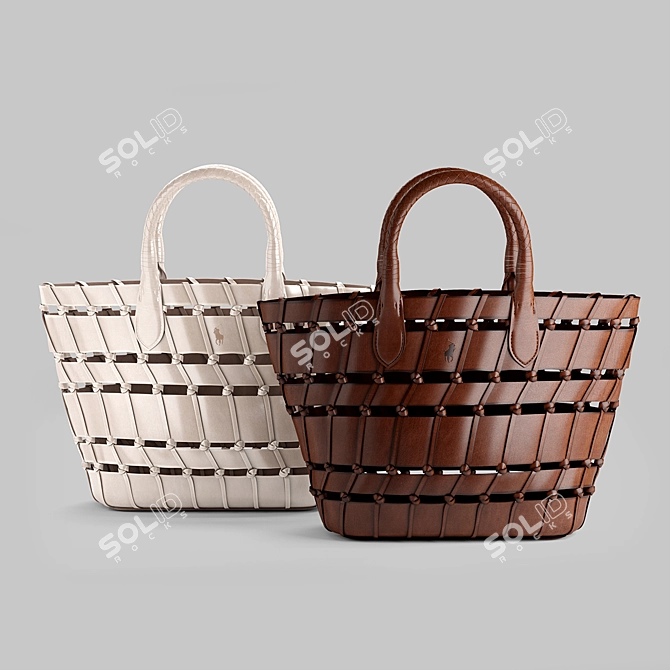 Luxury RL Bag - Timeless Elegance 3D model image 2