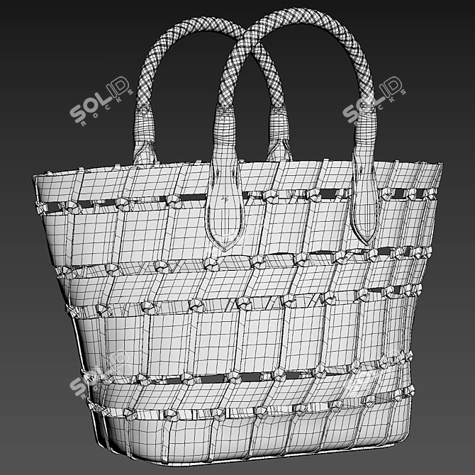 Luxury RL Bag - Timeless Elegance 3D model image 5