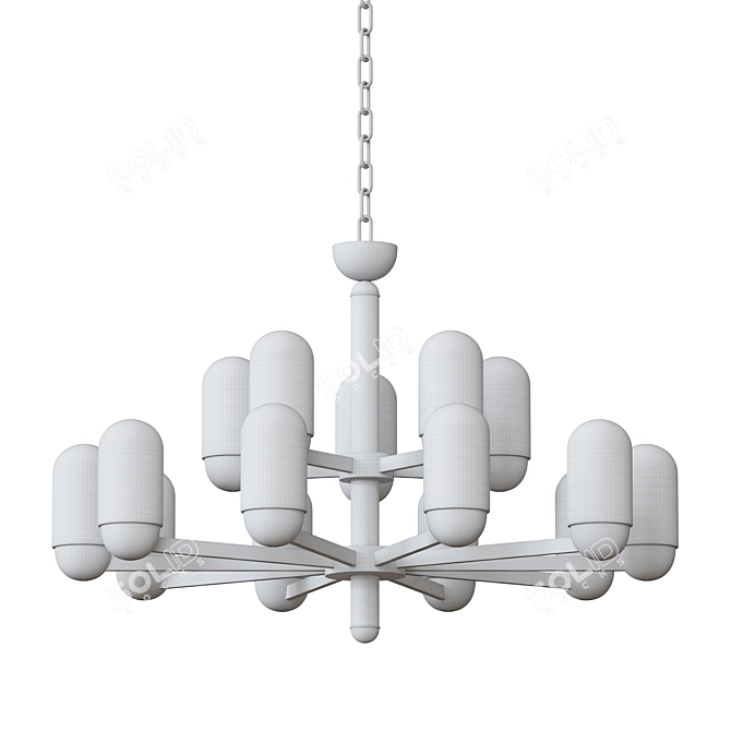 Sleek Design Priority Lamp 3D model image 2