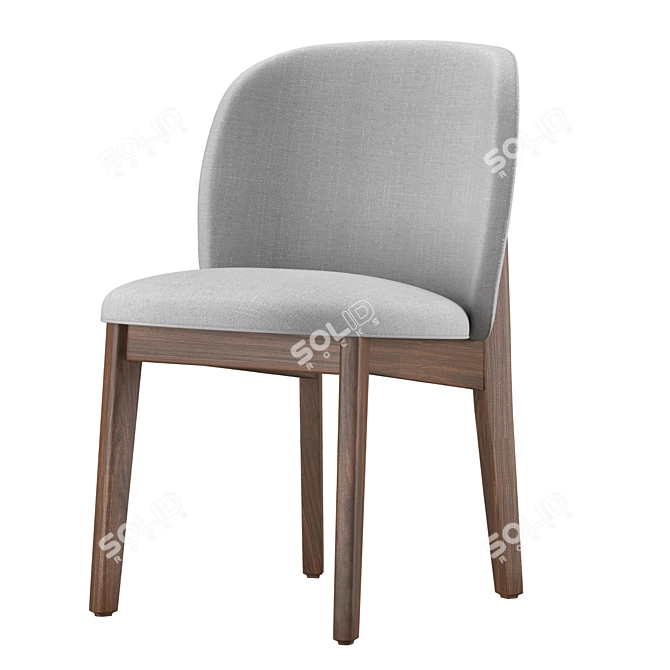 Abrey Upholstered Dining Chair 3D model image 1