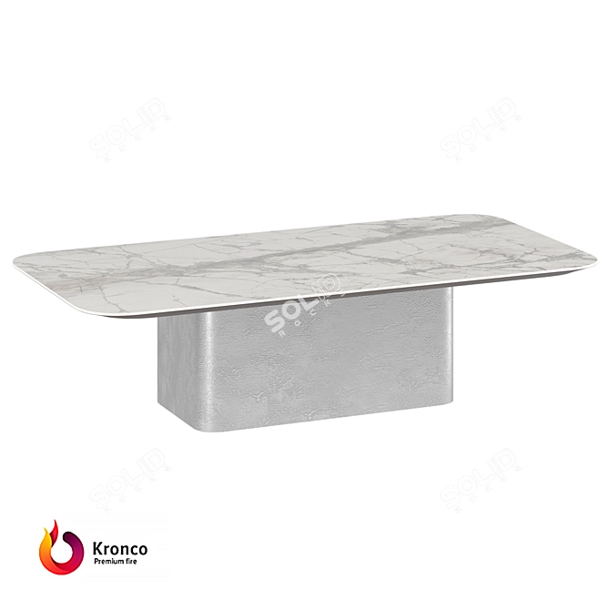 Kronco Kulagio: Stylish Porcelain Coffee Table 3D model image 2