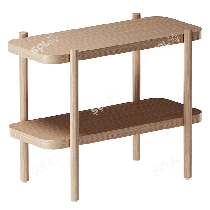 Sleek and Stylish LISTERBY Console 3D model image 1