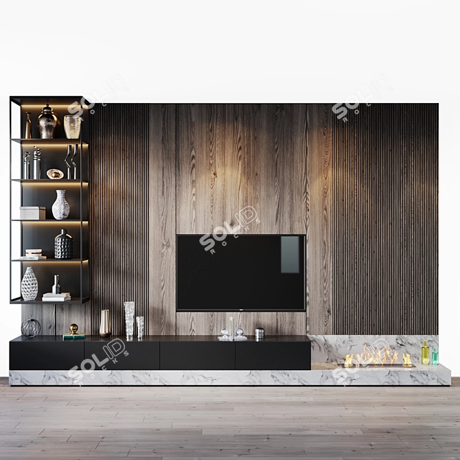 TV Set 208 - Crystal Clear Visuals 3D model image 1