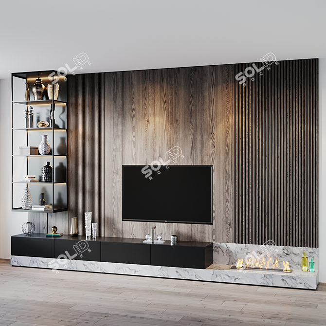 TV Set 208 - Crystal Clear Visuals 3D model image 2