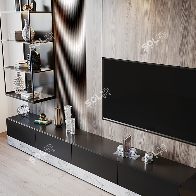 TV Set 208 - Crystal Clear Visuals 3D model image 4