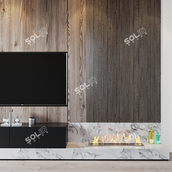 TV Set 208 - Crystal Clear Visuals 3D model image 5