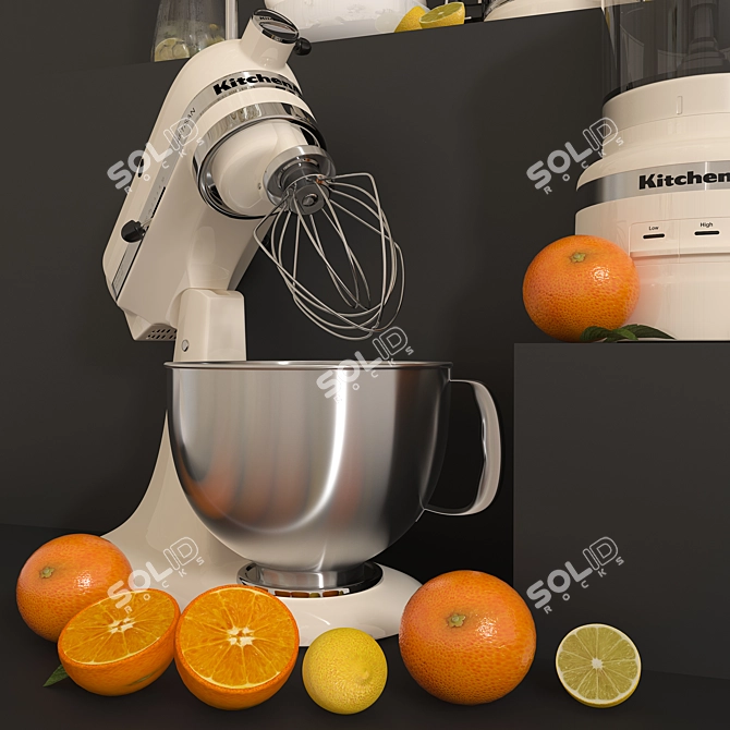 Premium Kitchen Appliance Set 3D model image 3