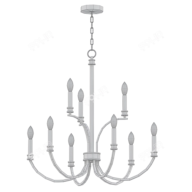 Maxim Charlton Black Chandelier 3D model image 2