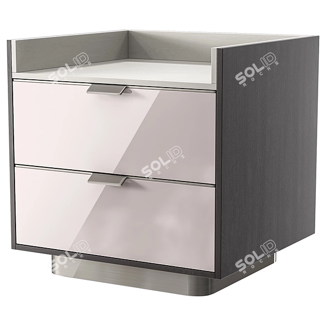 Elegant Minotti Nightstand & Chest 3D model image 7