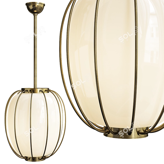 Elegant Ephron Pendant: A Timeless Lighting Marvel 3D model image 1