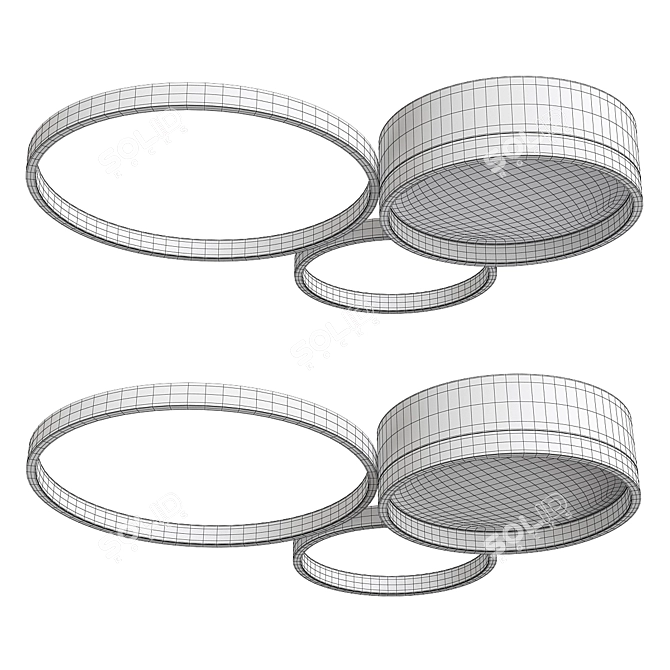 Sleek LED Twine Light 3D model image 2