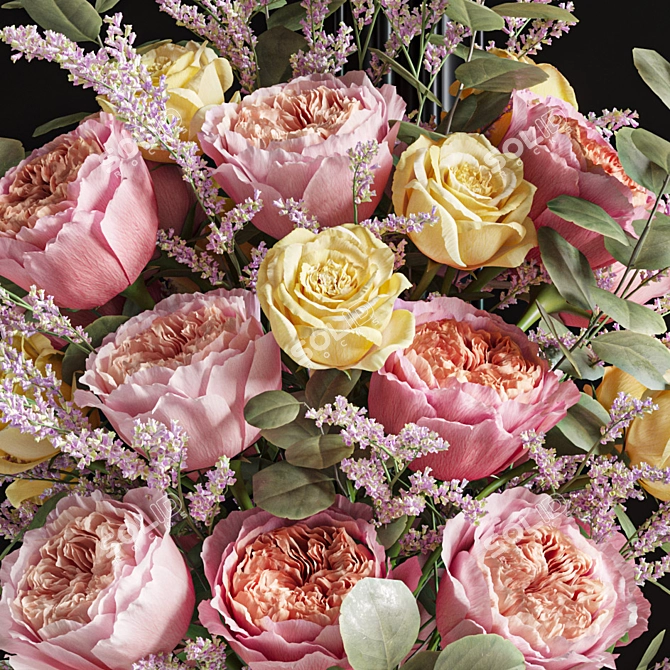 Caspian Rose Flower Set 3D model image 7