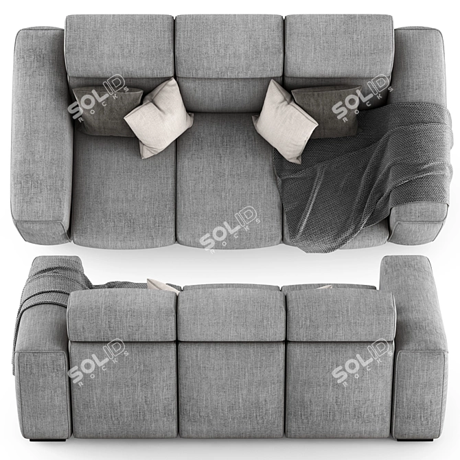 Modern Felis AJAR Sofa (2300x1080x850mm) 3D model image 3