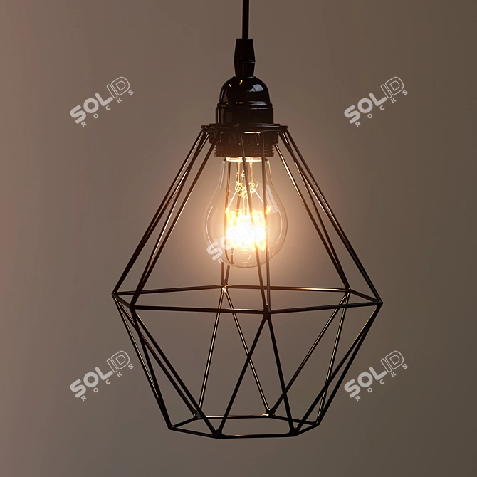 Makona Pendant Lamp: Urban Style Design 3D model image 4