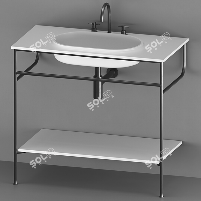 Rise by Kos: Elegant Washbasin Collection 3D model image 4