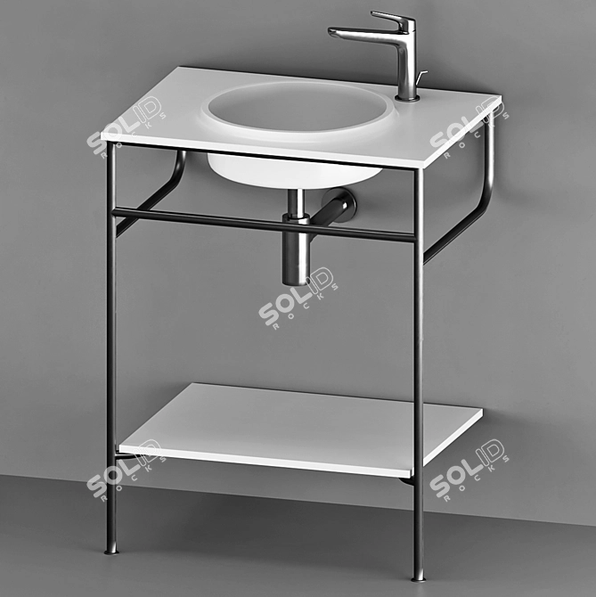 Rise by Kos: Elegant Washbasin Collection 3D model image 5