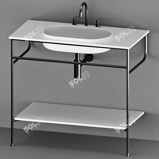 Rise by Kos: Elegant Washbasin Collection 3D model image 8