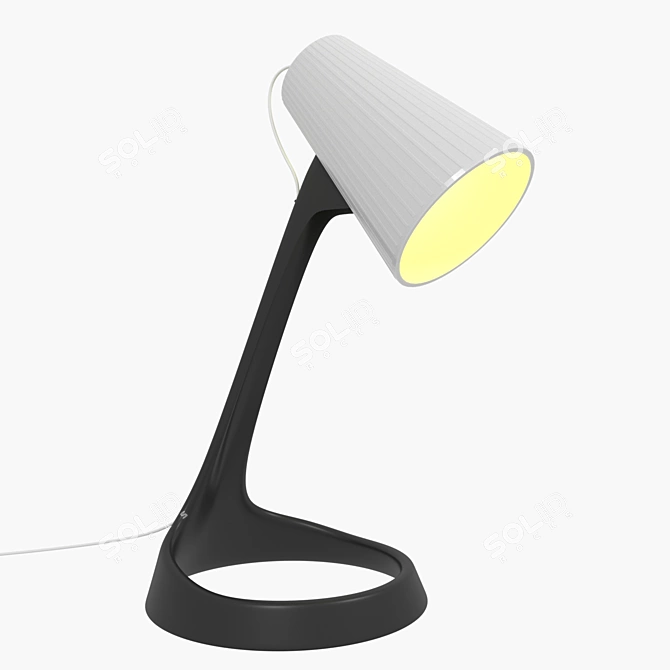 Refined Eco-Plastic Lamp: Red Dot Winner 3D model image 1