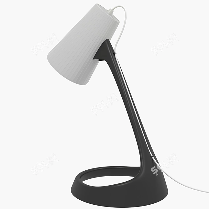 Refined Eco-Plastic Lamp: Red Dot Winner 3D model image 2