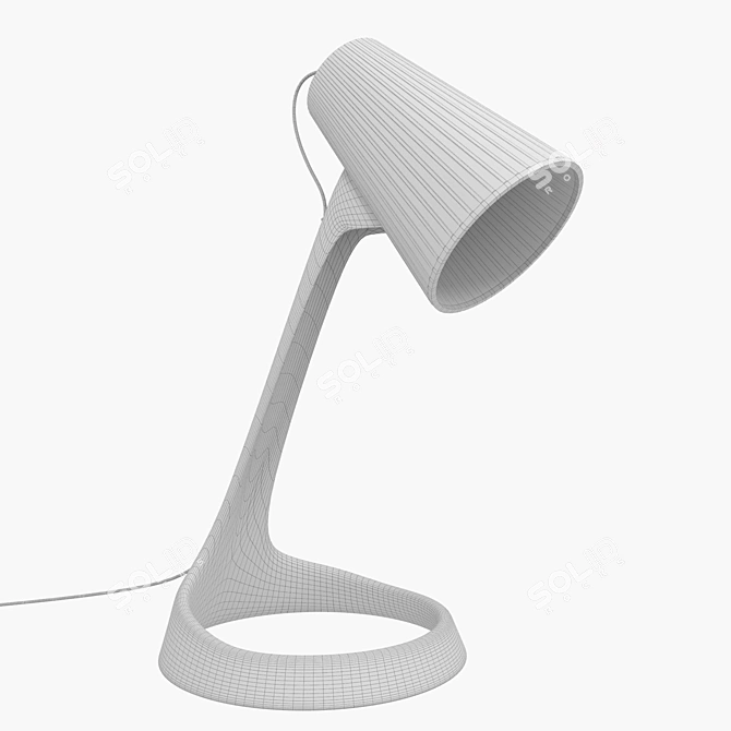 Refined Eco-Plastic Lamp: Red Dot Winner 3D model image 3