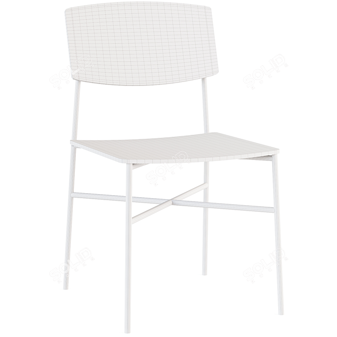 Sleek Paragon Chair: Modern Design 3D model image 4