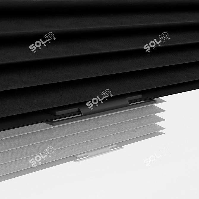 SCHOTTIS Block-Out Pleated Blind - Perfect Shade for Any Space 3D model image 2