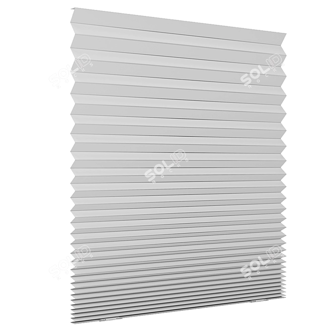 SCHOTTIS Block-Out Pleated Blind - Perfect Shade for Any Space 3D model image 4