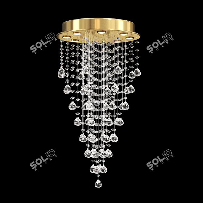 Girolamo Crystal Ceiling Lamp 3D model image 1