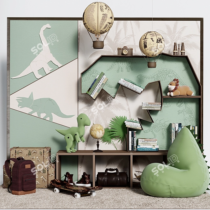 Luxury Kids Room Decor Vol.8 3D model image 1