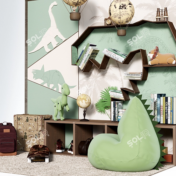 Luxury Kids Room Decor Vol.8 3D model image 3