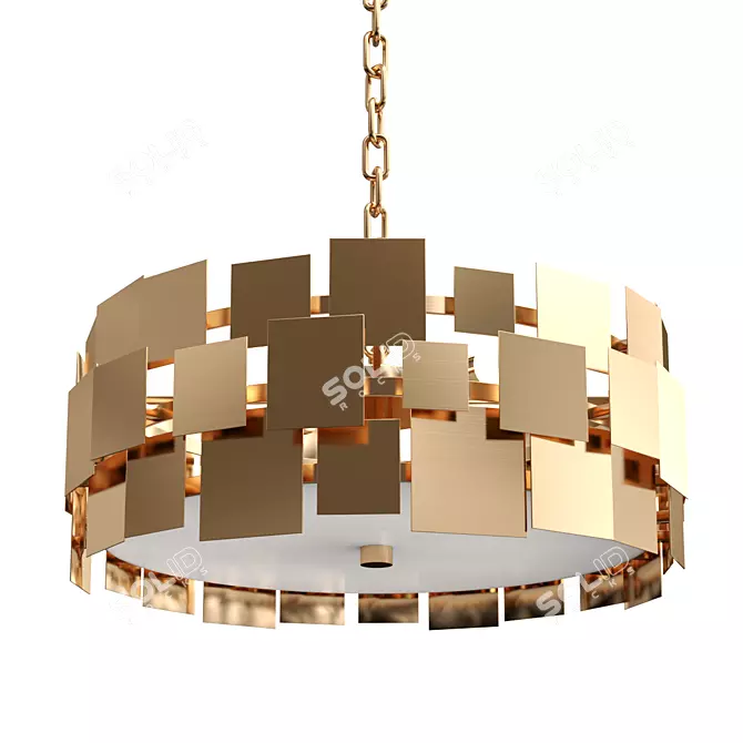 Elegant Pattern Lamp Pendant 3D model image 1