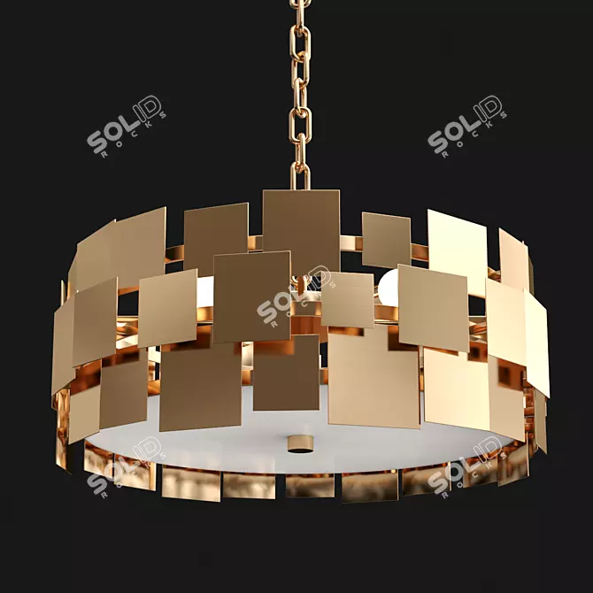 Elegant Pattern Lamp Pendant 3D model image 2